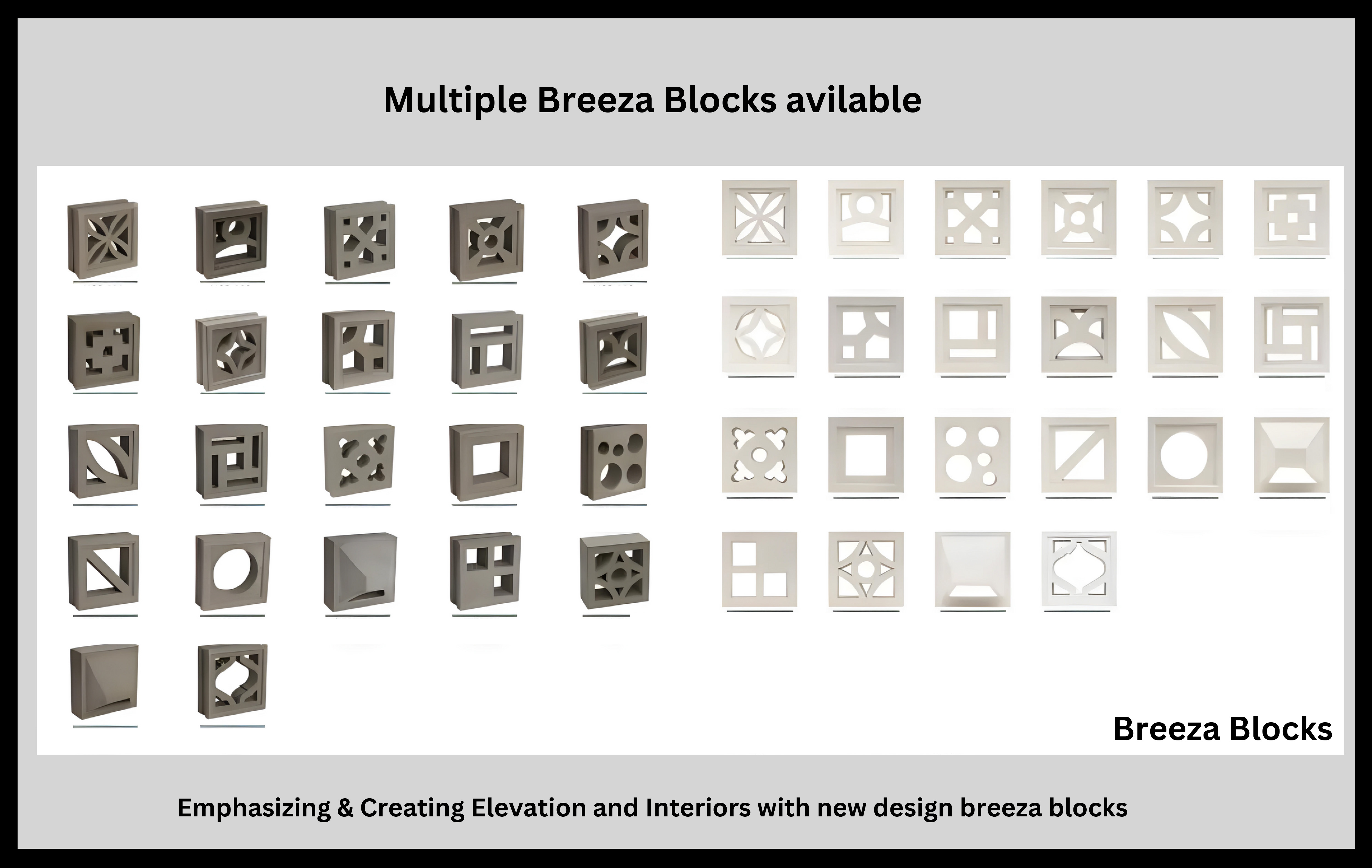 Stylish Interior & Exterior Walls Using Breeza Block Designs