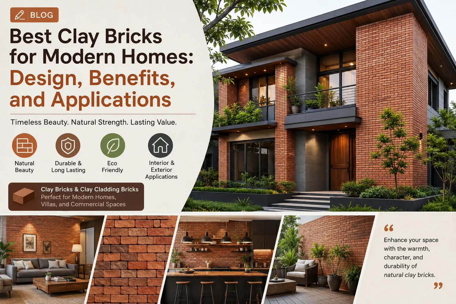 Best Clay Bricks for Modern Homes Design & Benefits