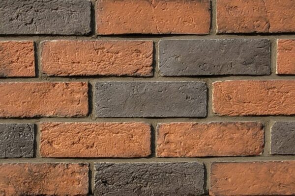 Rustic cladding brick with a natural textured surface and warm earthy colour